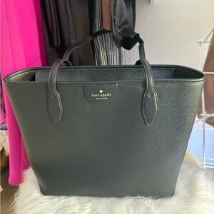 Kate Spade Black Textured Tote